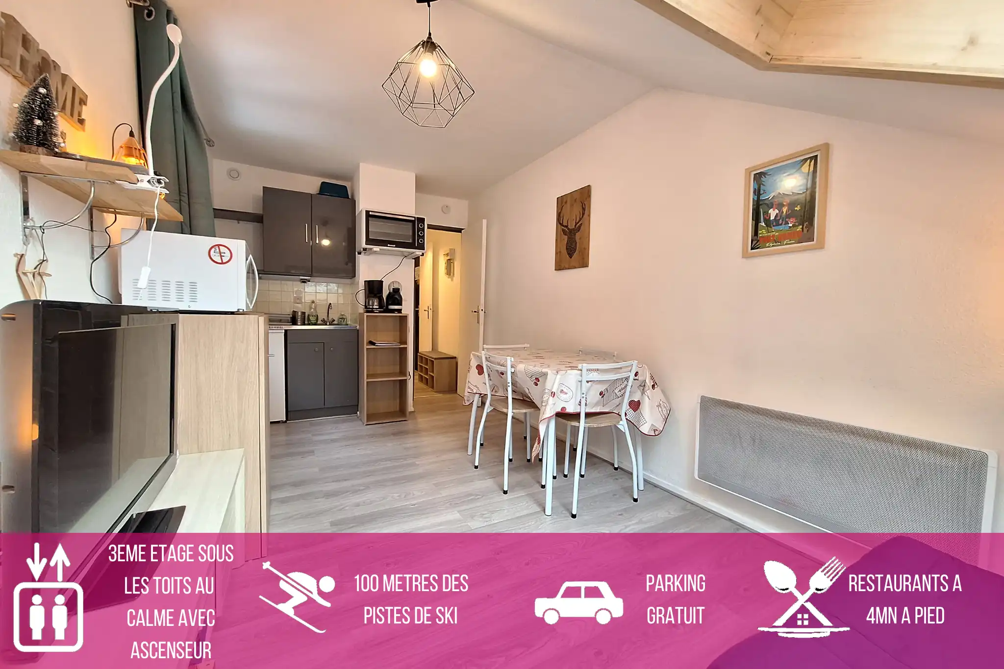 location appartement à Bolquère Pyrénées 2000 Font-Romeu au pied des pistes